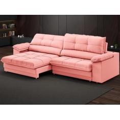 Imagem de Sofá com Carregador USB Retrátil Reclinável Montreal 2,90m Velosuede R