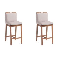 Imagem de Conjunto com 2 Banquetas Dani Nogueira e Bege