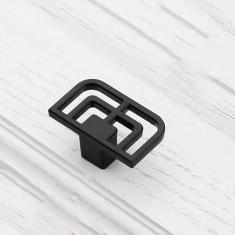 Imagem de Lidar com alças de latão maciço ouro preto vintage 96 mm maçanetas de porta de armário antigas para puxadores de gaveta de móveis, furo único preto