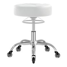 Imagem de Banqueta de rodinhas resistente 181 kg: almofada de assento super macia, rotação de 360°, ajuste de altura, sem ruídos estridentes, sem tombar, cadeira de salão de beleza, massagem facial de tatuagem