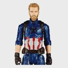 Imagem de Boneco Capitão América Titan Hero Hasbro 30 Cm Steve Rogers