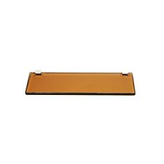 Imagem de Porta Shampoo Reto Em Vidro Bronze Lapidado - Aquabox - 30cmx9cmx8mm