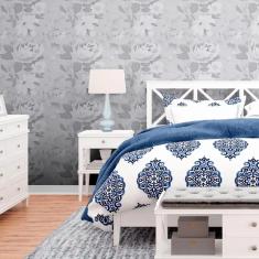 Imagem de Papel de Parede Adesivo Floral N011056 Rolo 0,58x3,00M