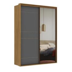 Imagem de Guarda-roupa Qualitá 2 Portas 1 Espelho 1700x2300x560 Freijó