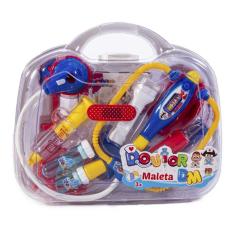 Imagem de Kit Médico Infantil Brinquedo Maleta Doutor 14 Pçs Luz Som