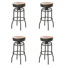 Imagem de Kit 4 Banquetas Texas Estampa Route 66