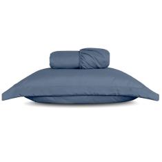 Imagem de Jogo De Lençol Solteiro Slim Percal 200 Fios 2 Peças - Marinho