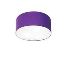 Imagem de Plafon Cilíndrico Md-3010 30x12cm Roxo Bivolt