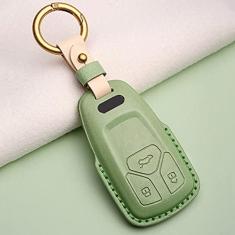 Imagem de NUIOsdz Estojo para chaves em couro automotivo, adequado para AUDI A4 A5 B9 Q5 Q7 TT TTS 8S