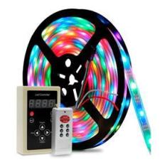 Imagem de Diversos Fita Led Digital 6803 Rgb Com Controle 133 Efeitos Ip67 5050