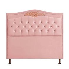 Imagem de Cabeceira Cama Box Casal 140 cm Estofada Luxor Rose Holanda Plus Speciale Home