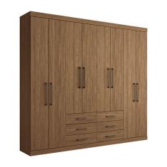 Imagem de Guarda Roupa 8 Portas E 6 Gavetas Santos Andirá Jatoba
