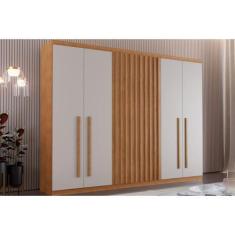 Imagem de Guarda Roupa Casal 6 Portas E 4 Gavetas Denver Naturale/Off White - Ru