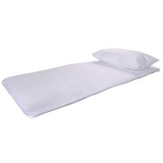 Imagem de Kit 4 Peças Colchonete Solteiro Festa Do Pijama Infantil Criança Travesseiro De Fibra