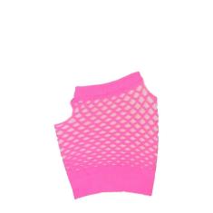 Imagem de Luva Arrastão Curta sem Dedos Colorida Fantasia Festa Rosa