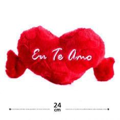 Imagem de Coracao de Pelucia com Bracos 11cm Frases Sortidas - FIZZY