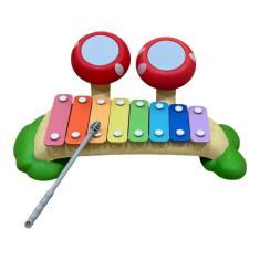 Imagem de Piano Xilofone Infantil 2x1 com Tambor Cogumelo -Zippy Toys