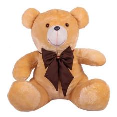 Imagem de Urso Teddy De Pelúcia Tamanho 50cm G - Luckbaby02, Doce de leite com l