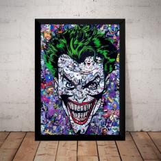 Imagem de Quadro Arte Quadrinhos Coringa Batman Poster Com Moldura