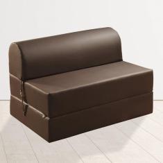 Imagem de Sofá Cama Casal 130cm D33 Smart Paropas by Ecosono Marrom