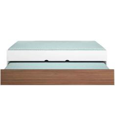 Imagem de Cama Com Auxiliar Infanto Juvenil Clara Branco-amadeirado