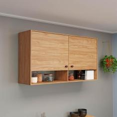 Imagem de Armário Aéreo de Cozinha 2 Portas 120 Cm Mel Movelbento