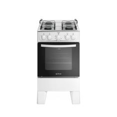 Imagem de Fogão 4 Bocas Com Mesa Inox Milão 30000176 Atlas Branco Bivolt