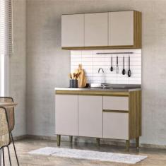 Imagem de Cozinha Compacta Margarida 6 PT 1 GV Mel e Arenas