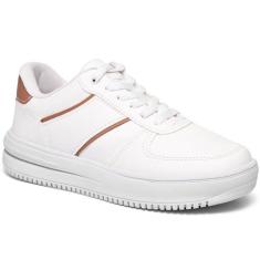 Imagem de Tênis Feminino Flatform Confortável Casual Moda Blogueira branco34