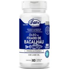 Imagem de Óleo de Fígado de Bacalhau Vitaminas A e D 60 Caps 350mg - Unilife