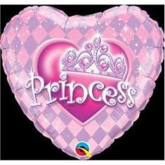 Imagem de Balão Qualatex Coração Tiara de Princesa