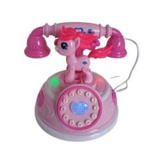 Imagem de Telefone Pônei Unicórnio Rosa Musical Luz Suave - Da Hua Toys