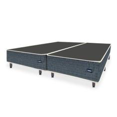 Imagem de Cama Box Universal King Size Evolution Tecido Jacquard Azul - 193X203