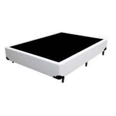Imagem de Base Box Casal de Madeira Resistente Branco - FácilPedido