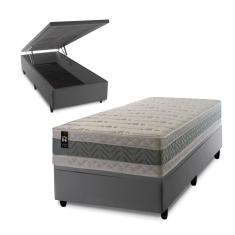 Imagem de Conjunto Box Baú Oxford Verde 96x203x74 Espuma D33