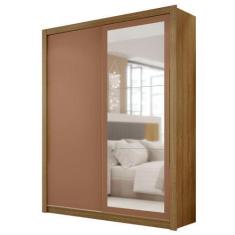 Imagem de Guarda Roupa Dubai Com Espelho 2 Portas De Correr Nature Camarim Vr -