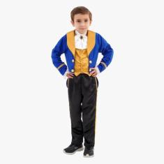 Imagem de Fantasia Da Fera Principe Fera Infantil Luxo  Bela E A Fera - Reielian