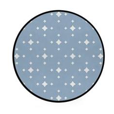 Imagem de Tapete redondo antiderrapante para decoração de quarto, tapete macio, lavável à máquina, diâmetro 92 cm