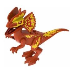 Imagem de Boneco Blocos De Montar Dinossauro Jurássico Red - Mega Block Toys