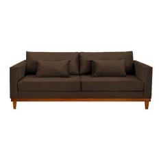 Imagem de Sofá Chesterfield London Suede Marrom - Novo Encanto