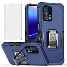 Imagem de Asuwish Capa de celular para Motorola Edge 20 Pro 5G com protetor de tela de vidro temperado e suporte de anel fino com suporte híbrido rígido acessórios para celular Moto Edge20Pro XT2153-1 feminino