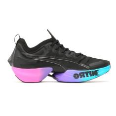 Imagem de Puma Tênis de corrida masculino Fast-R Nitro Elite Sunset - Preto, Preto, 38
