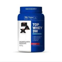 Imagem de Top Whey 3W Mais Performance 900g Max Titanium, Morango