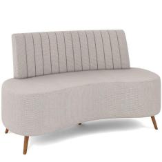 Imagem de Sofá Chaise Living 2 Lugares 160cm Para Sala Cayman K01 Linho Cru - Ly