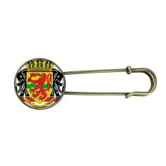 Imagem de Broche de metal retrô com emblema nacional do Congo