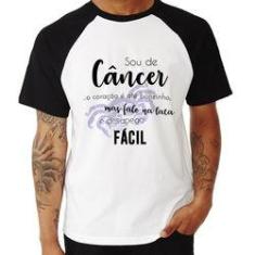 Imagem de Camiseta Raglan Sou De Câncer - Foca Na Moda