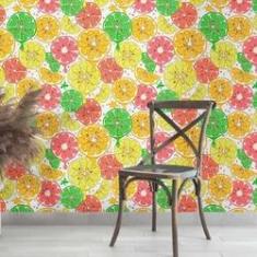 Imagem de Papel De Parede Adesivo Frutas N013060 Rolo 0,58X3M