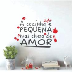 Imagem de Adesivo De Parede Decorativo A Cozinha É Pequena