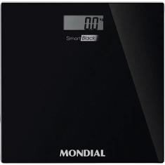 Imagem de Balança Digital de Banheiro Mondial Smart Black 150kg Vidro 
