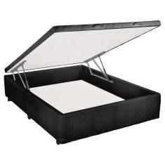 Imagem de Cama Box Baú Casal Mega Tecido Black - 128x188